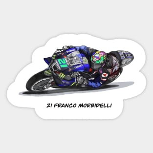 Drawing/Sketching MotoGP Team No 21 Franco Morbidelli Sticker